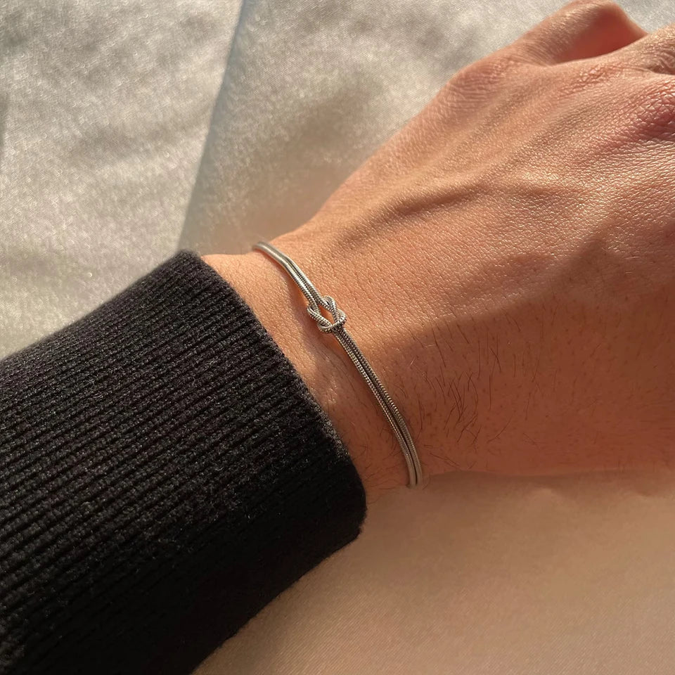 The Forever Knot Bracelet Silver