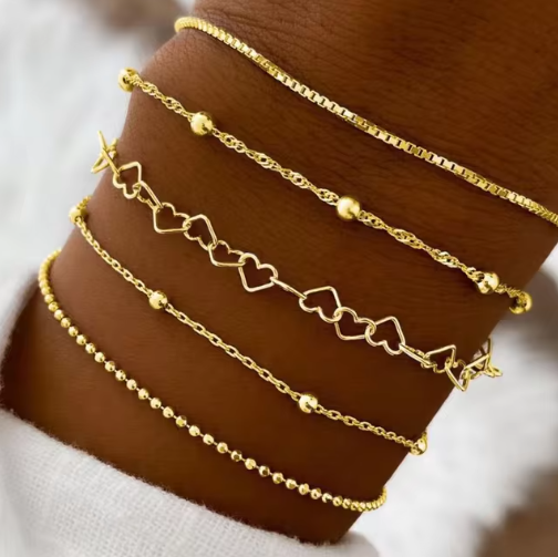Gold 'Love' Stack
