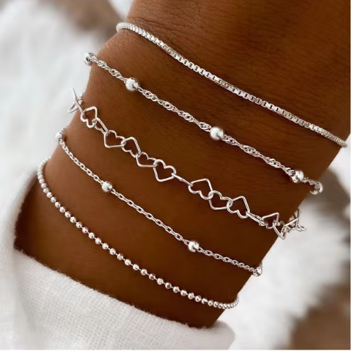 Silver 'Love' Stack